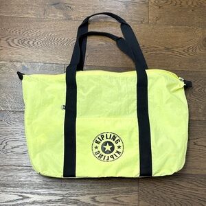 Kipling Neon Tote with Black Accents